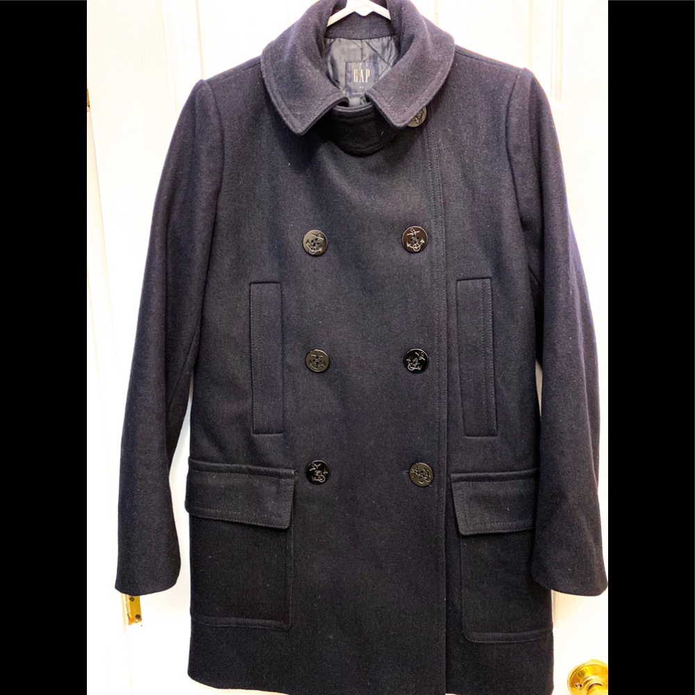 Gap pea Coat navy blue